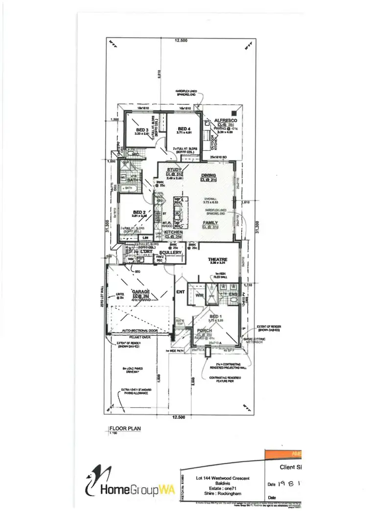 Floorplan of Homely house listing, 32 Westwood Crescent, Baldivis WA 6171