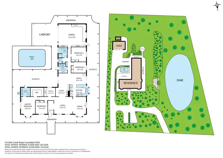 Floorplan of Homely rural property listing, 74 Little Creek Road, Cooroibah QLD 4565