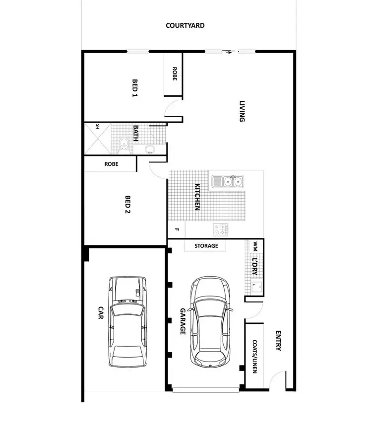 Floorplan of Homely townhouse listing, 4/3 Gerald Street, Queanbeyan NSW 2620