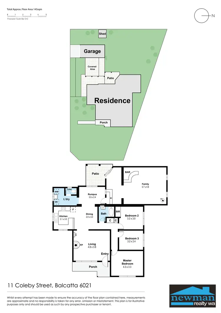 Floorplan of Homely house listing, 11 Coleby Street, Balcatta WA 6021