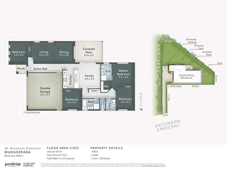 Floorplan of Homely house listing, 65 Antonson Crescent, Mudgeeraba QLD 4213