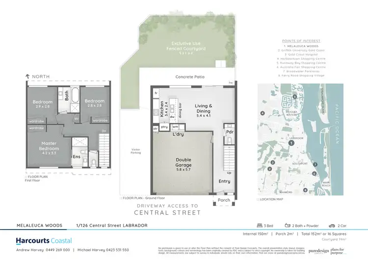Floorplan of Homely house listing, 1/126 Central Street, Labrador QLD 4215