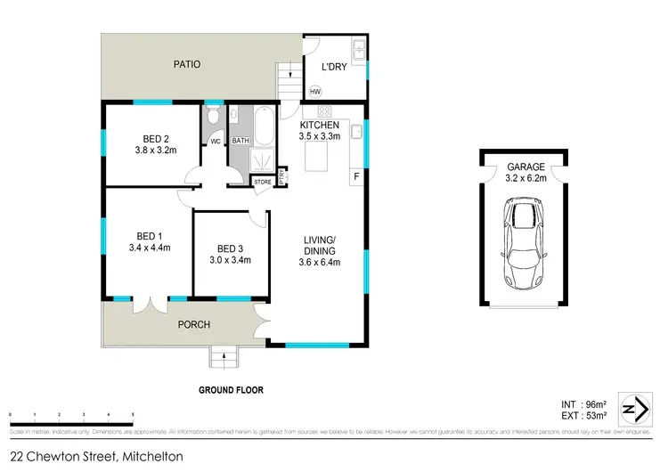 Floorplan of Homely house listing, 22 Chewton Street, Mitchelton QLD 4053