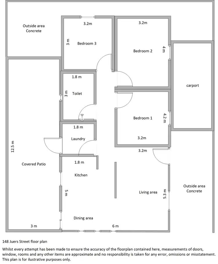 Floorplan of Homely house listing, 148 Juers Street, Kingston QLD 4114