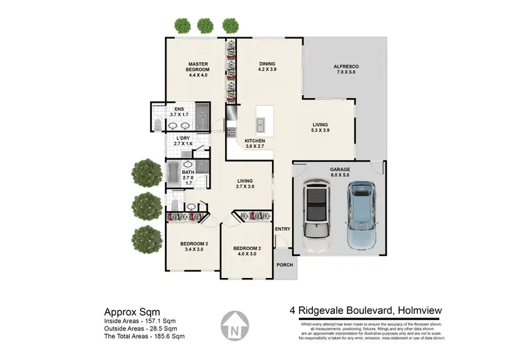 Floorplan of Homely house listing, 4 Ridgevale Boulevard, Holmview QLD 4207