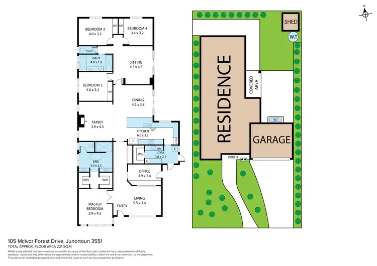 Floorplan of Homely house listing, 105 McIvor Forest Drive, Junortoun VIC 3551