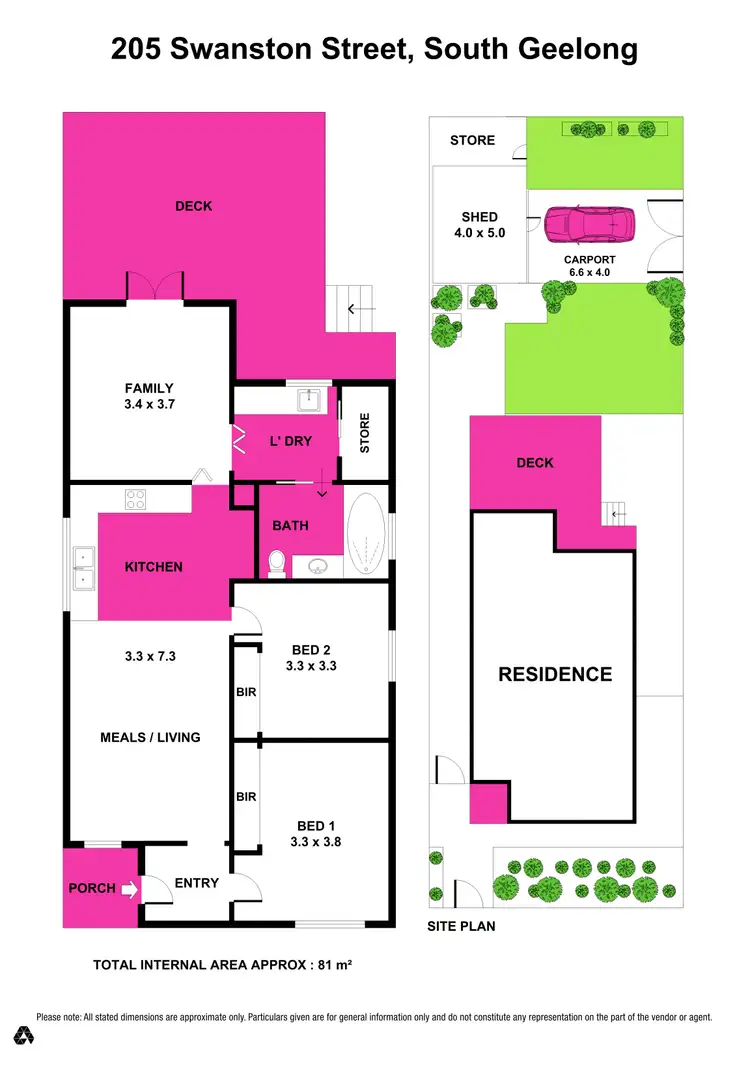 Floorplan of Homely house listing, 205 Swanston Street, South Geelong VIC 3220