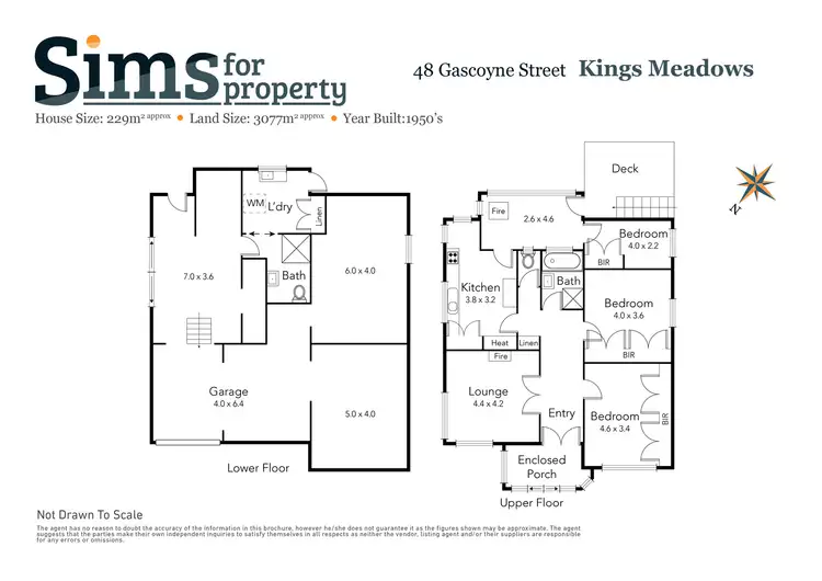 Floorplan of Homely house listing, 48 Gascoyne Street, Kings Meadows TAS 7249