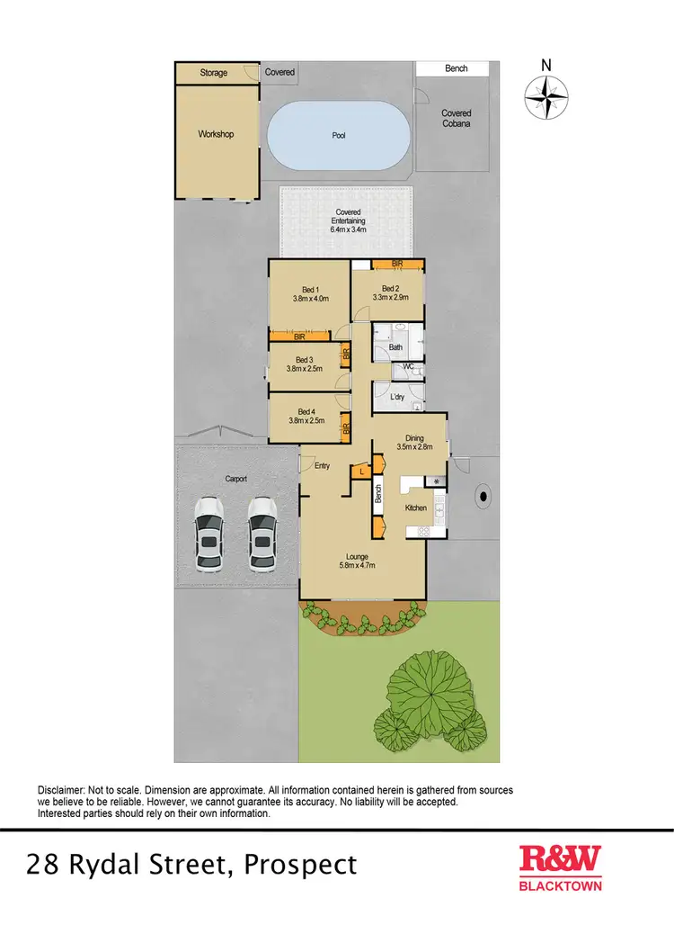 Floorplan of Homely house listing, 28 Rydal Street, Prospect NSW 2148