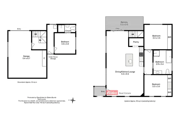 Floorplan of Homely house listing, 2 Chanel Street, Park Grove TAS 7320