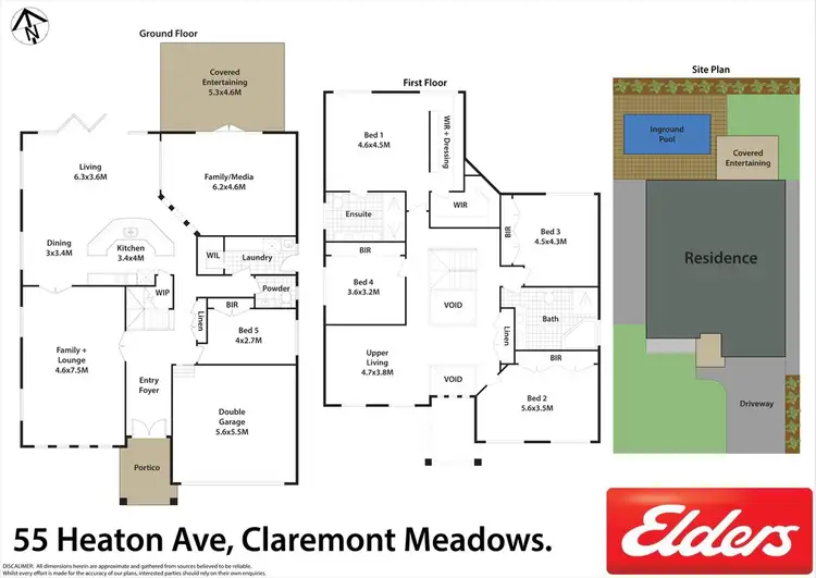 Floorplan of Homely house listing, 55 Heaton Avenue, Claremont Meadows NSW 2747
