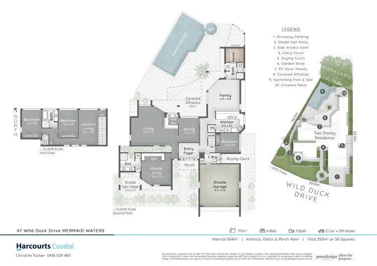 Floorplan of Homely house listing, 47 Wild Duck Drive, Mermaid Waters QLD 4218