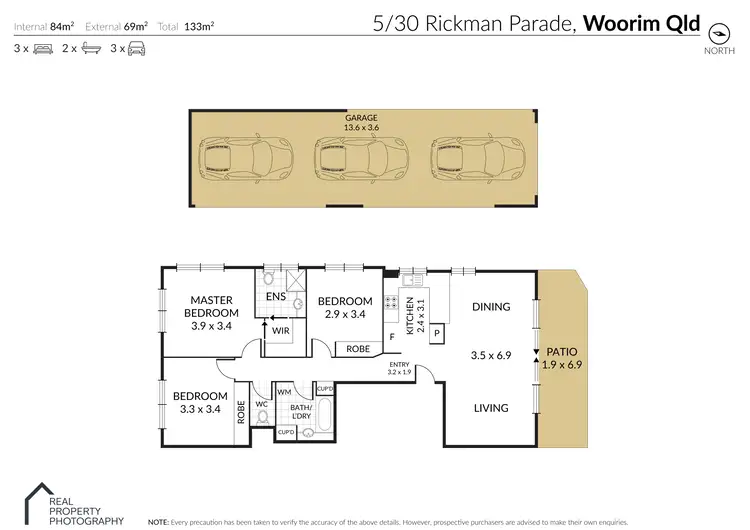Floorplan of Homely apartment listing, 5/30 Rickman Parade, Woorim QLD 4507