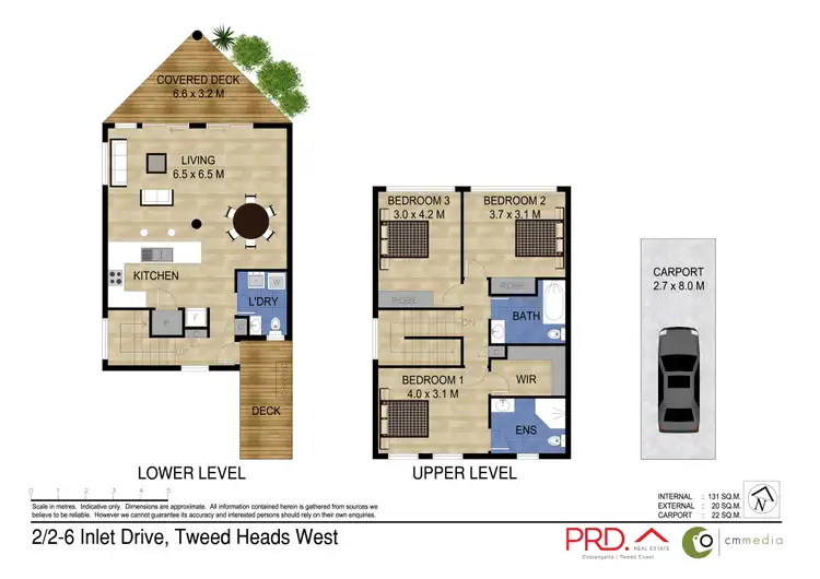 Floorplan of Homely villa listing, 2/2-6 Inlet Drive, Tweed Heads West NSW 2485