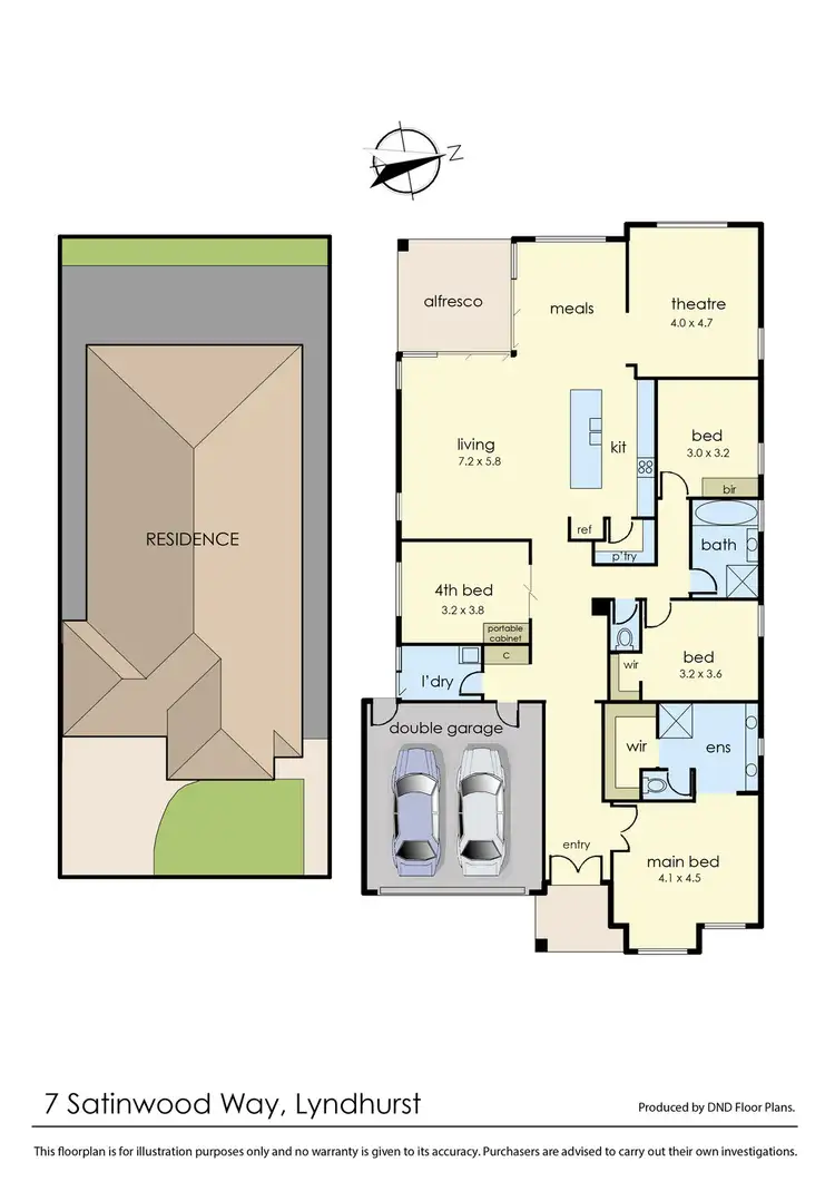 Floorplan of Homely house listing, 7 Satinwood Way, Lyndhurst VIC 3975