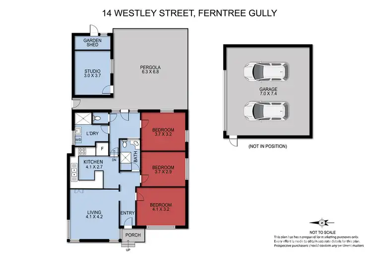 Floorplan of Homely unit listing, 1/4 Westley Street, Ferntree Gully VIC 3156