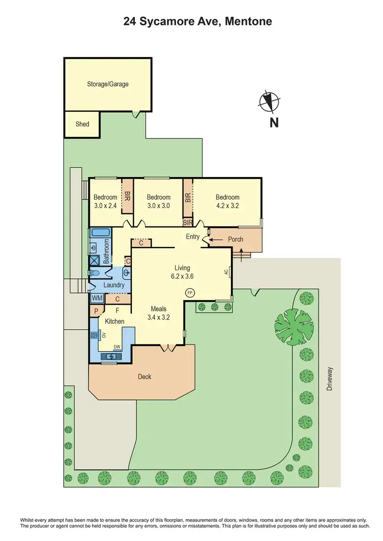 Floorplan of Homely unit listing, 24 Sycamore Avenue, Mentone VIC 3194