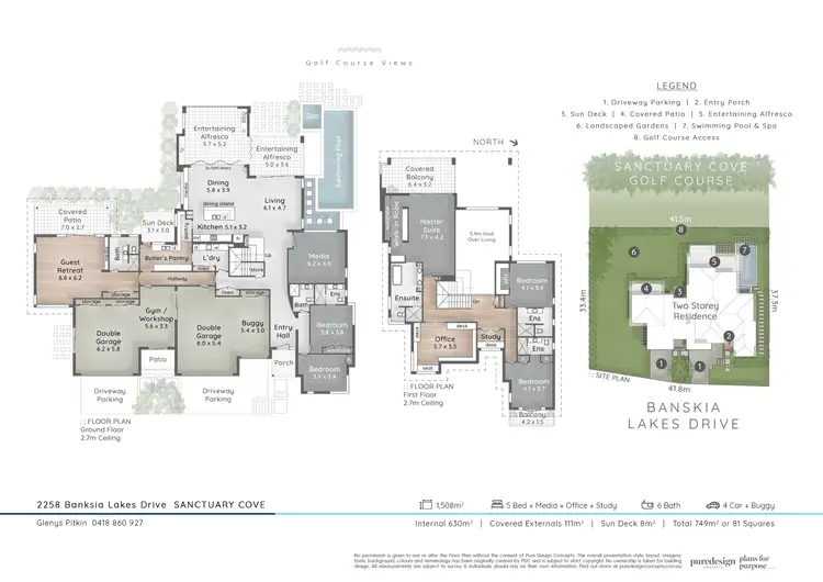 Floorplan of Homely house listing, 2258 Banksia Lakes Drive, Sanctuary Cove QLD 4212