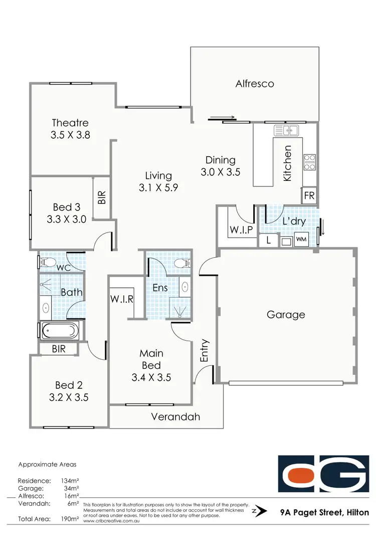 Floorplan of Homely house listing, 9A Paget Street, Hilton WA 6163