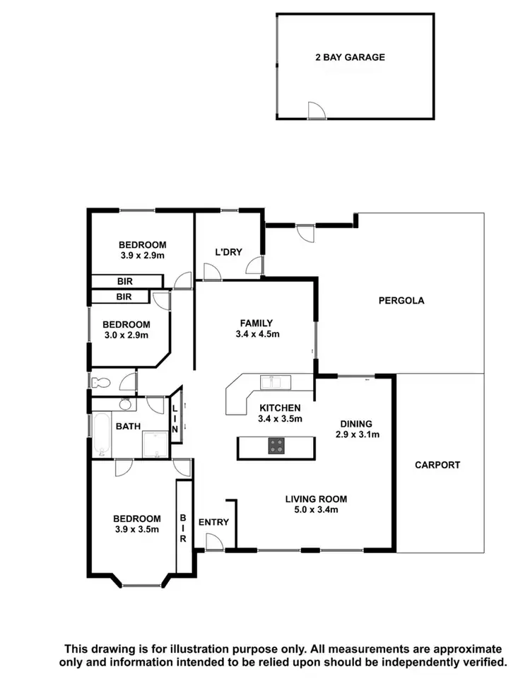 Floorplan of Homely house listing, 10 Woodlands Drive, Mount Gambier SA 5290