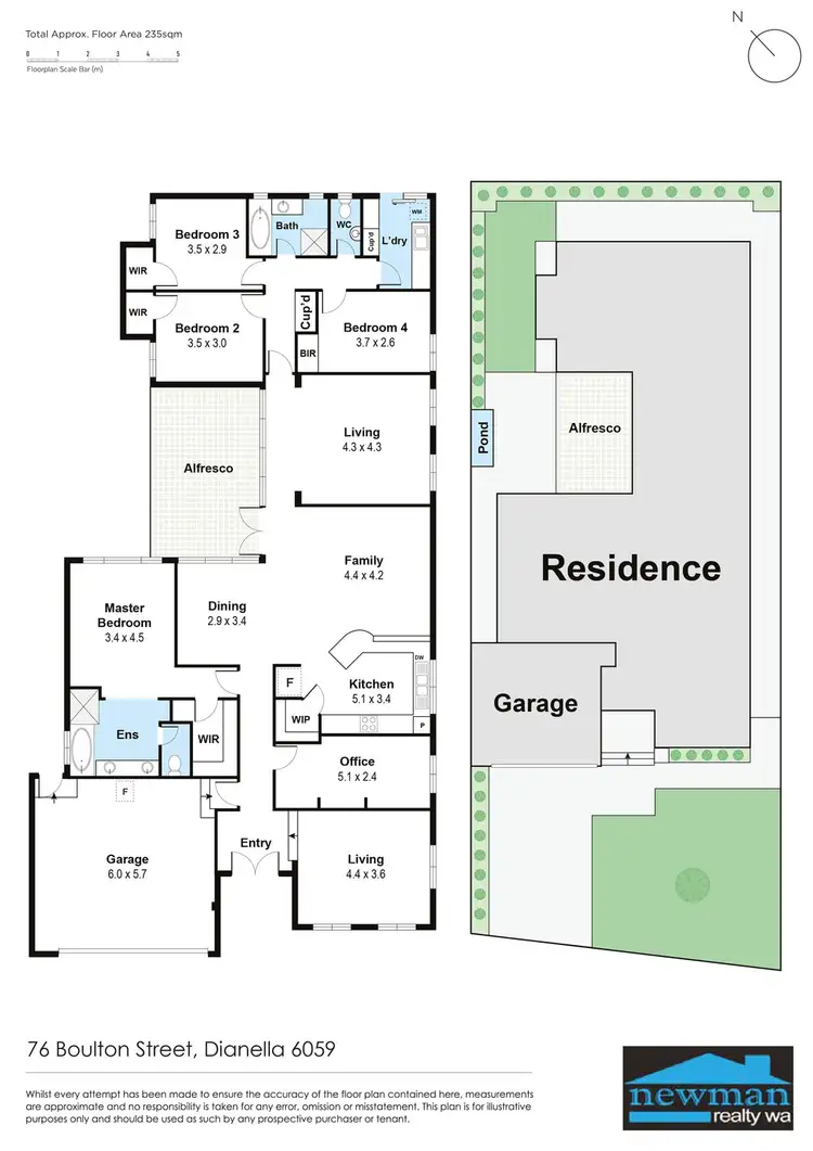 Floorplan of Homely house listing, 76 Boulton Street, Dianella WA 6059
