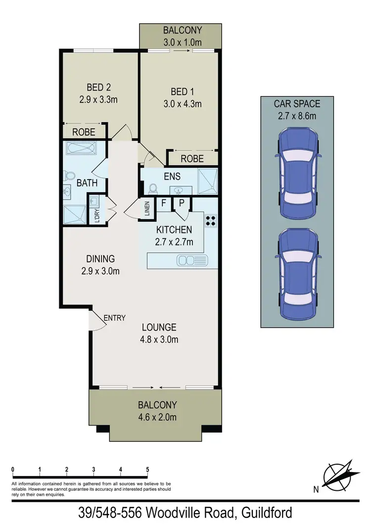 Floorplan of Homely unit listing, 39/548-556 Woodville Road, Guildford NSW 2161