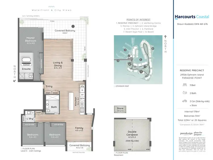 Floorplan of Homely unit listing, 29506 Ephraim Island, Paradise Point QLD 4216
