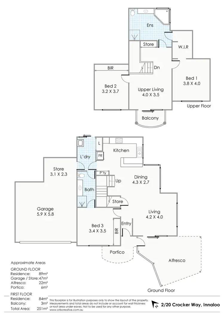 Floorplan of Homely villa listing, 2/20 Crocker Way, Innaloo WA 6018