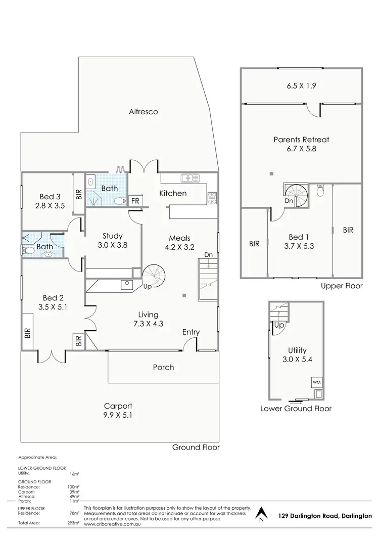 Floorplan of Homely house listing, 129 Darlington Road, Darlington WA 6070