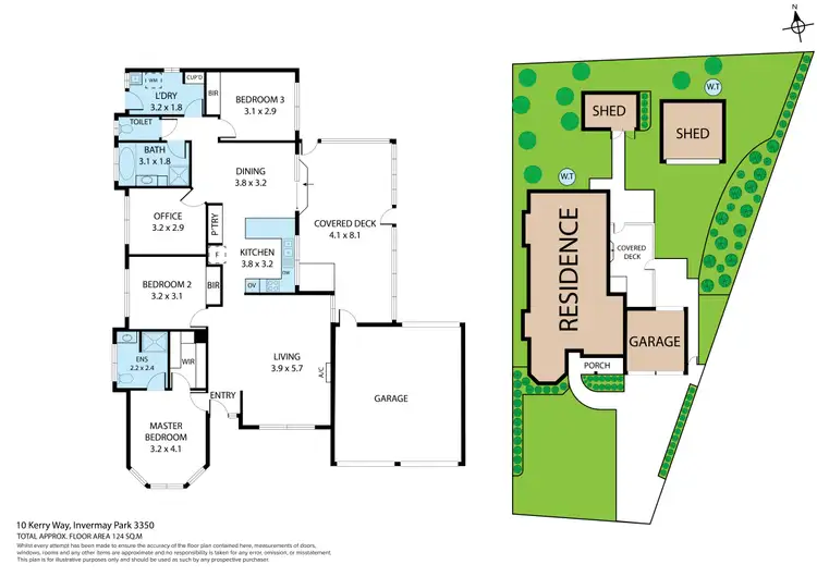 Floorplan of Homely house listing, 10 Kerry Way, Invermay Park VIC 3350
