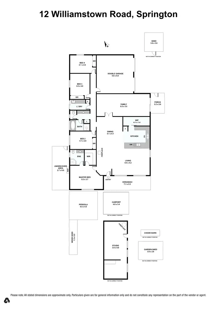 Floorplan of Homely house listing, 12 Williamstown Rd, Springton SA 5235