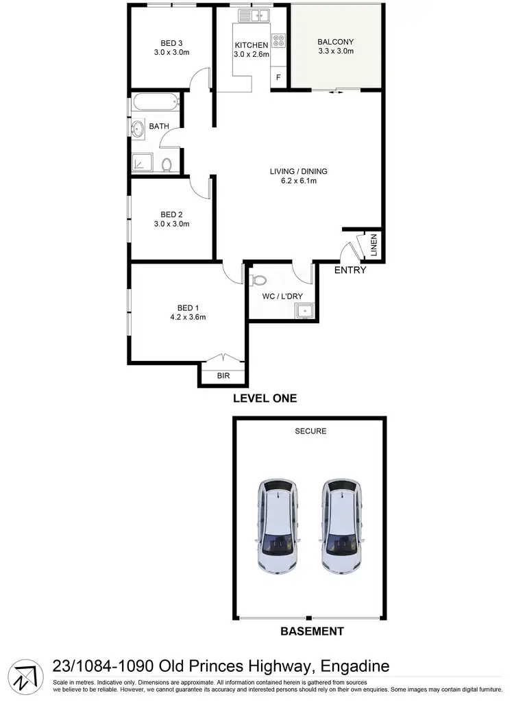 Floorplan of Homely unit listing, 23/1084-1090 Old Princes Highway, Engadine NSW 2233