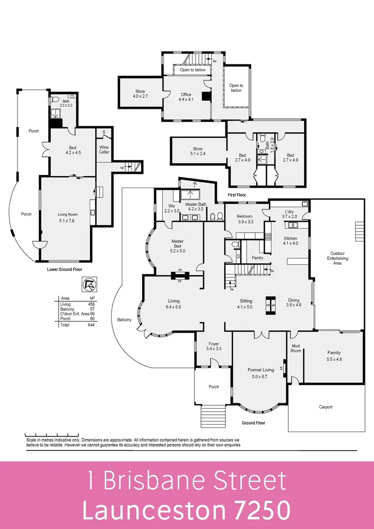 Floorplan of Homely house listing, 1 Brisbane Street, Launceston TAS 7250