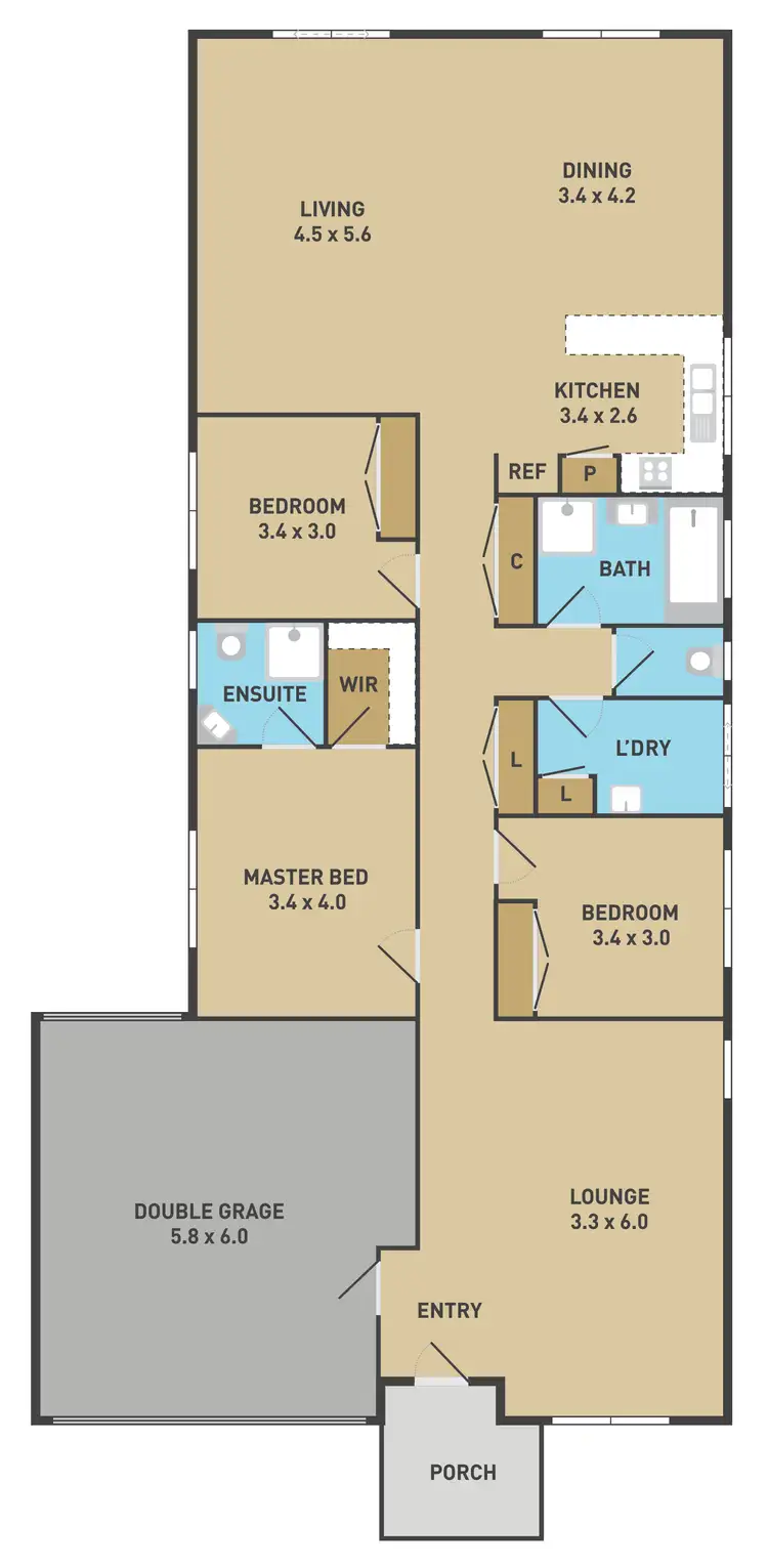 Floorplan of Homely house listing, 23 Dobell Crescent, Caroline Springs VIC 3023