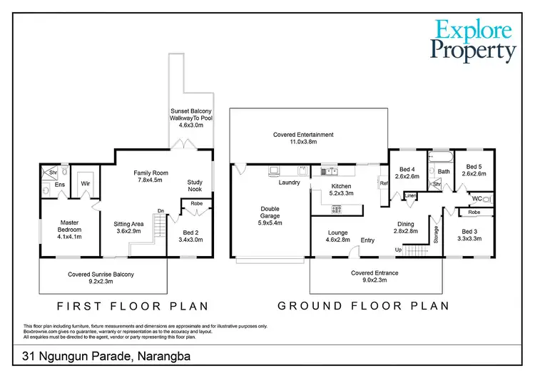 Floorplan of Homely house listing, 31 Ngungun Parade, Narangba QLD 4504