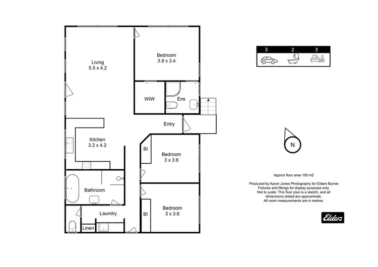 Floorplan of Homely unit listing, 2/8 Woniora Road North, Shorewell Park TAS 7320