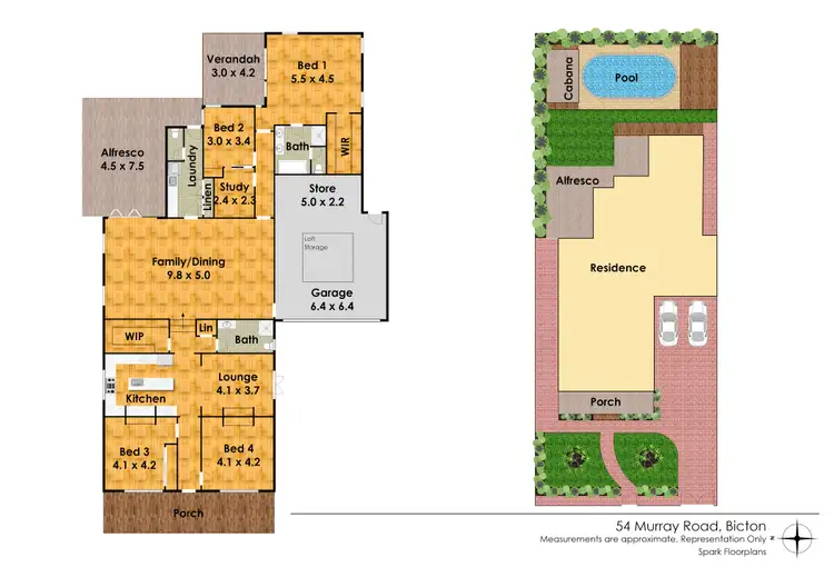 Floorplan of Homely house listing, 54 Murray Road, Bicton WA 6157