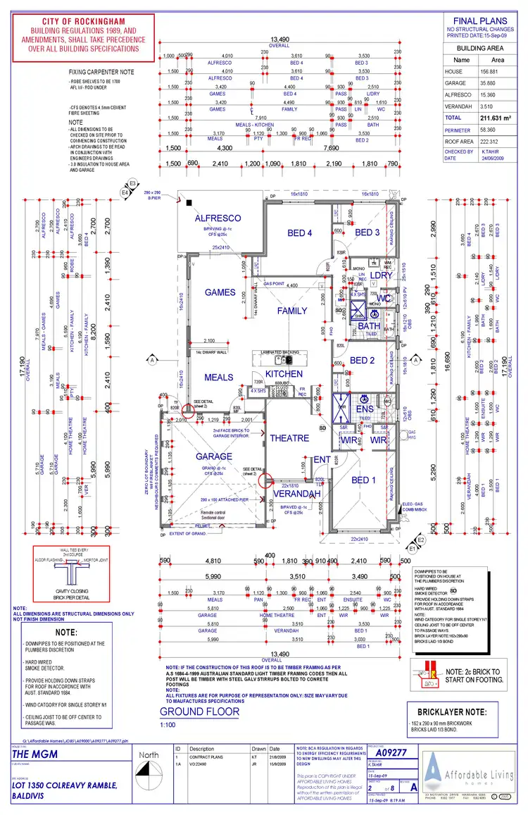 Floorplan of Homely house listing, 84 Colreavy Ramble, Baldivis WA 6171