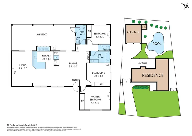 Floorplan of Homely house listing, 10 Faulkner Street, Burdell QLD 4818