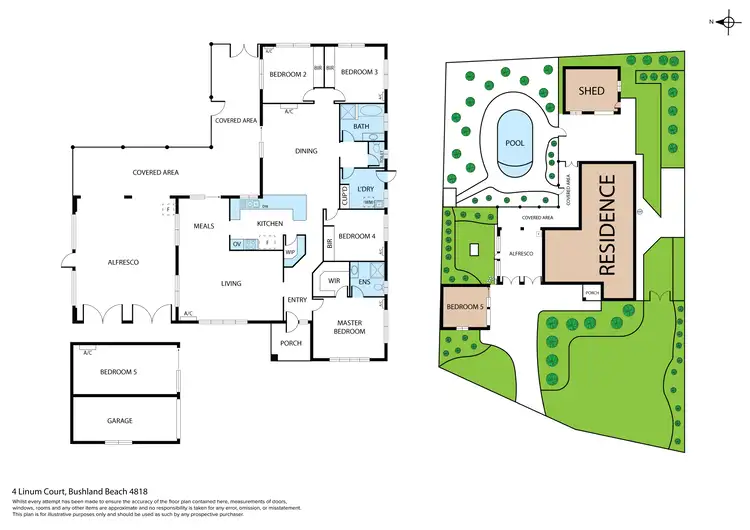 Floorplan of Homely house listing, 4 Linum Court, Bushland Beach QLD 4818