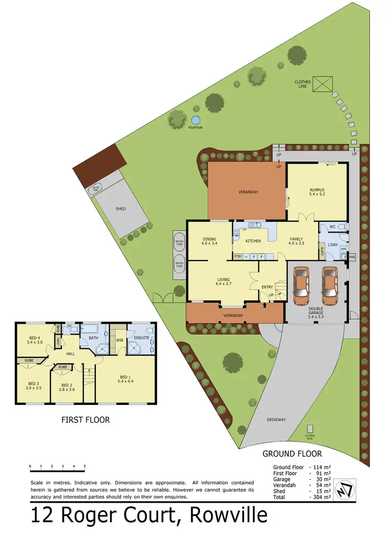Floorplan of Homely house listing, 12 Roger Court, Rowville VIC 3178