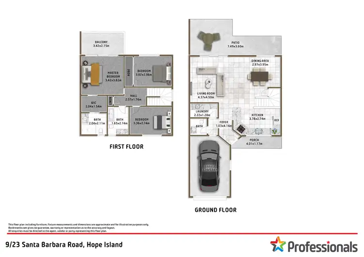 Floorplan of Homely house listing, 9/23 Santa Barbara Road, Hope Island QLD 4212