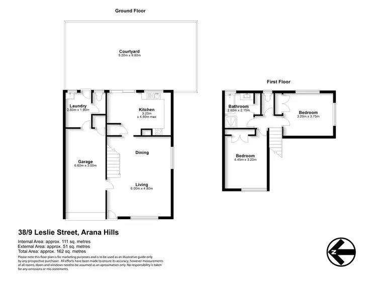 Floorplan of Homely townhouse listing, 38/9 Leslie Street, Arana Hills QLD 4054