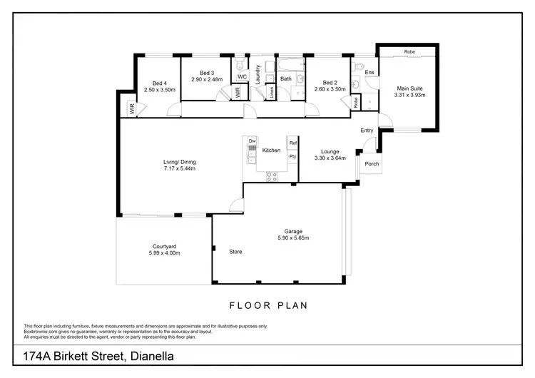 Floorplan of Homely house listing, 174A Birkett Street, Dianella WA 6059