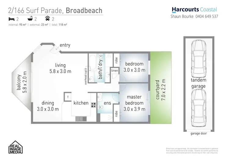 Floorplan of Homely apartment listing, 2/166 Surf Parade, Broadbeach QLD 4218