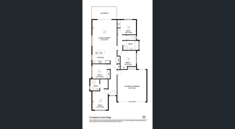 Floorplan of Homely house listing, 9 Frederick Place, Park Ridge QLD 4125