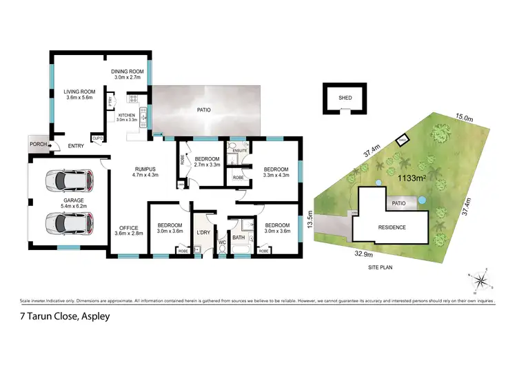 Floorplan of Homely house listing, 7 Tarun Close, Aspley QLD 4034