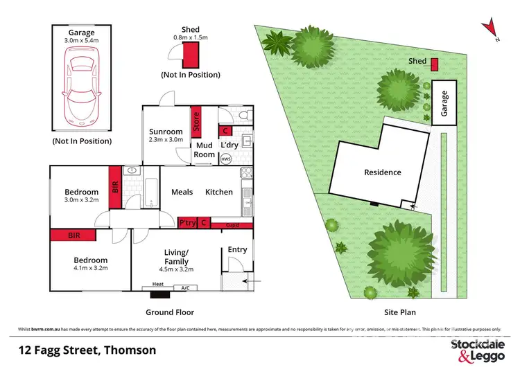Floorplan of Homely house listing, 12 Fagg Street, Thomson VIC 3219