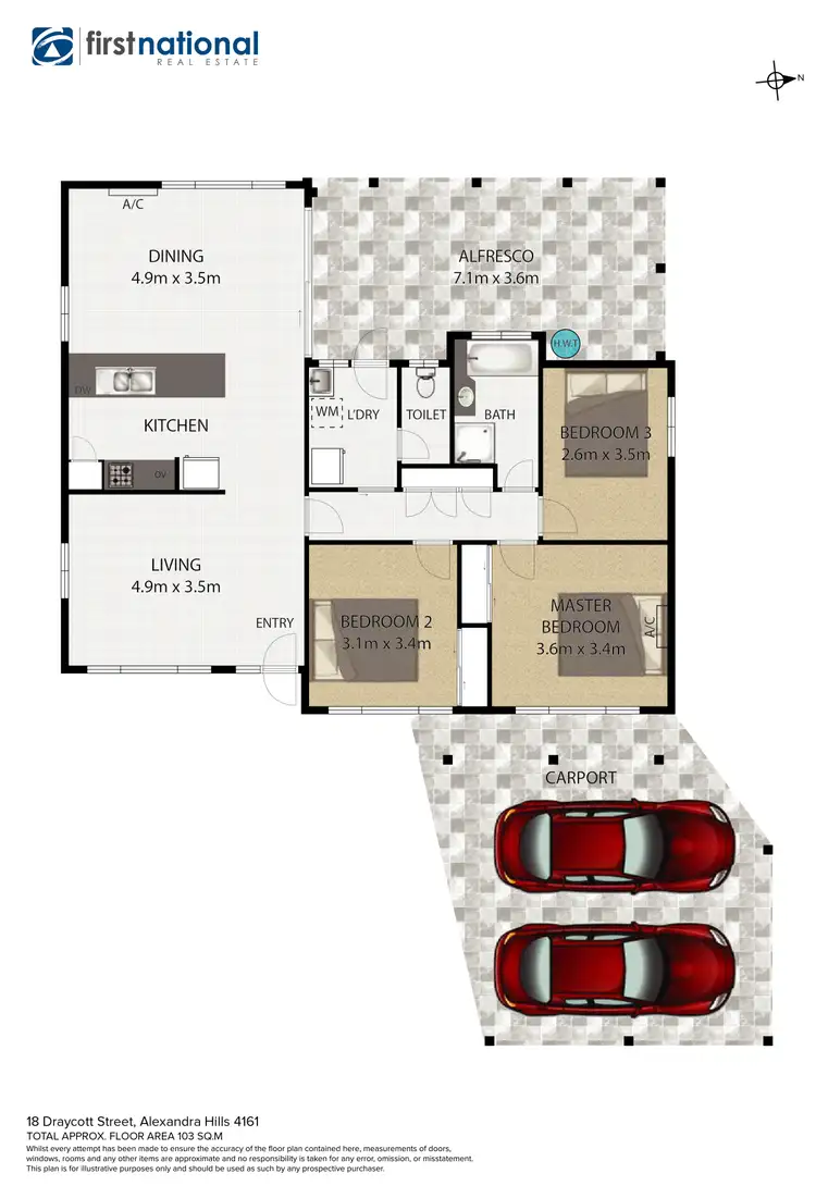 Floorplan of Homely house listing, 18 Draycott Street, Alexandra Hills QLD 4161