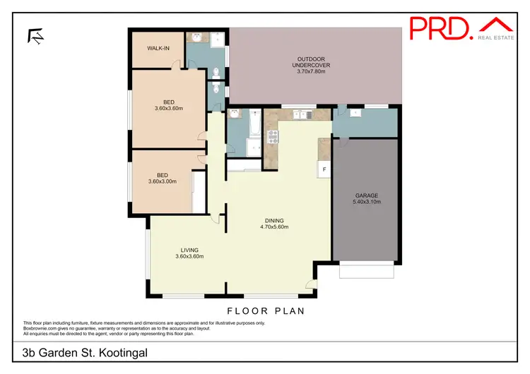 Floorplan of Homely house listing, 3B Garden Street, Kootingal NSW 2352